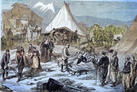 Russian field hospital at the fortress Kars