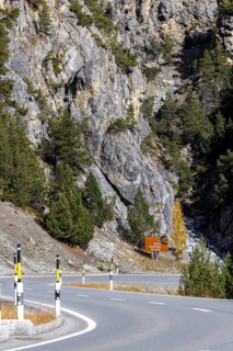 Access road to the Swiss National Park