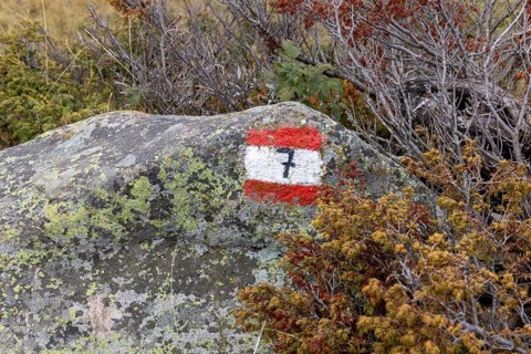 Hiking trail marker