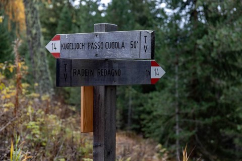 Signpost to the Kugeljoch
