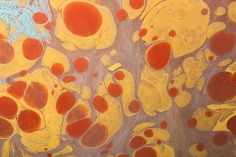 Ebru marbling handmade art