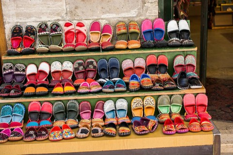 Set of traditional hand made leather Yemeni shoes