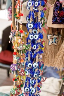 Evil eye bead as Amulet souvenir from Turkey