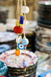Evil eye bead as Amulet souvenir from Turkey