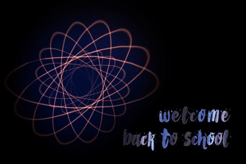 Back to school wording as educational concept