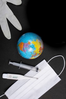 Coronavirus 2019 Pandemic. World epidemic concept. Mask