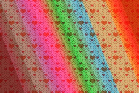 Hearts patterns template for greeting card or valentine s day
