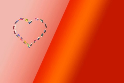 Valentines day card concept. Heart for Valentines Day Background