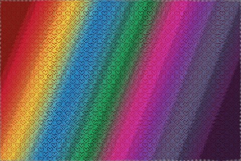 Hearts patterns template for greeting card or valentine s day