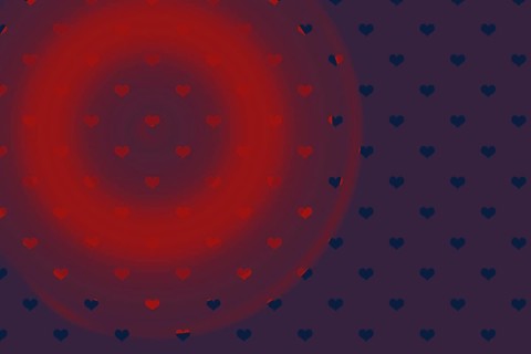 Hearts patterns template for greeting card or valentine s day