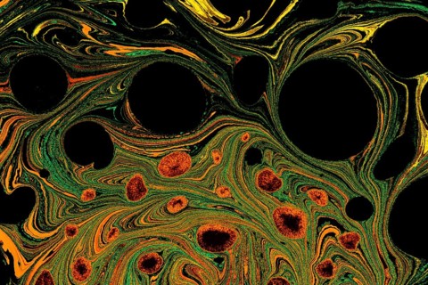 Ebru marbling handmade art