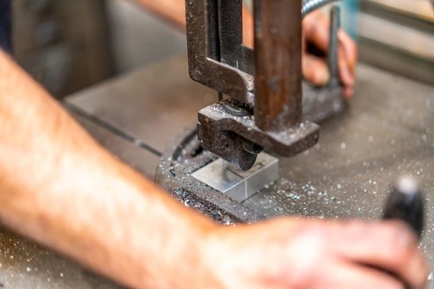 Machines of the metal industrial factory of the numerical control sector