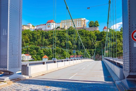 Prinzregent-Luitpold Bridge over the Danube in Passau