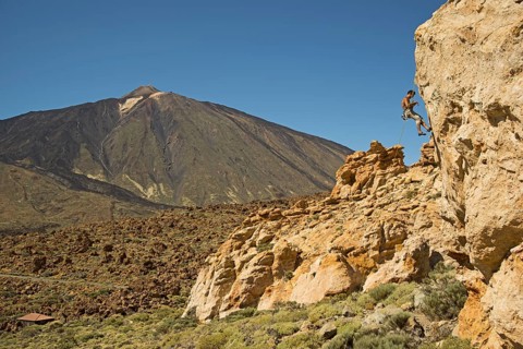 Climbers at the Piedras Amarillas