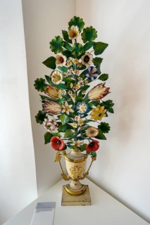 Altar bouquet painted on sheet metal around 1800