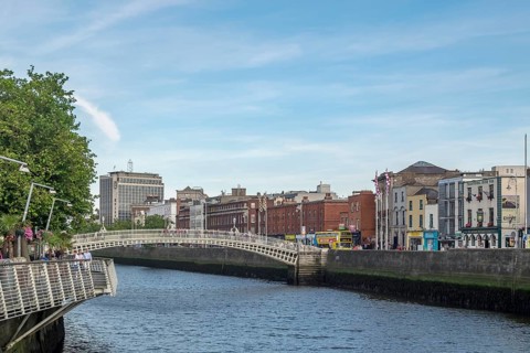 River Liffey at the Hapenny Bridge