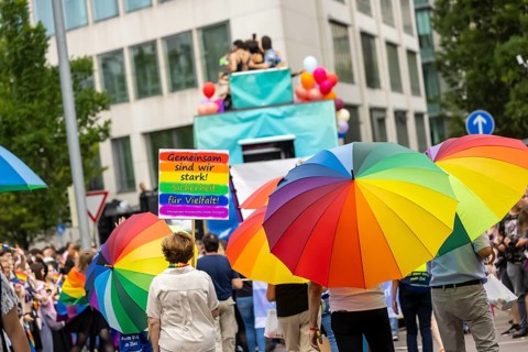 Parents group of homosexual children. Christopher Street Day