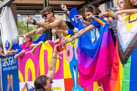 Float of the hotel and catering association DEHOGA. Christopher Street Day