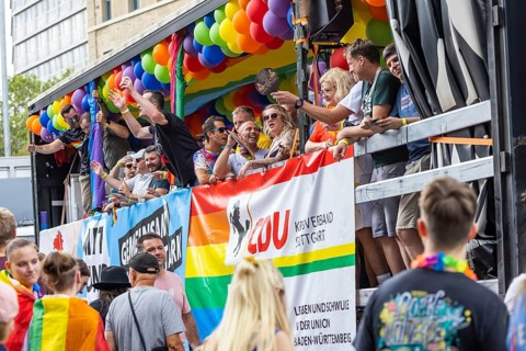 Float of the CDU party. Christopher Street Day