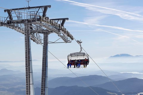 Chairlift in the Gerlitzen ski area