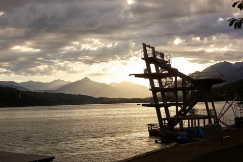 Diving tower at Millstatt