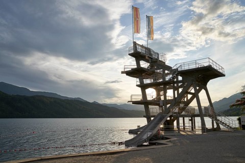Diving tower at Millstatt