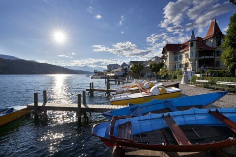 Boats on Lake Millstaettersee
