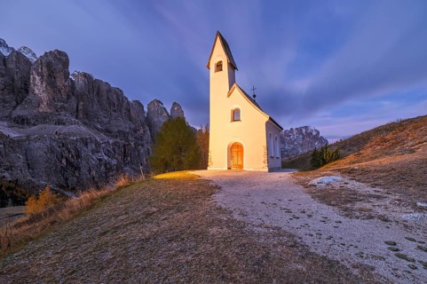 Chiapela Chapel on the Gardena Pass