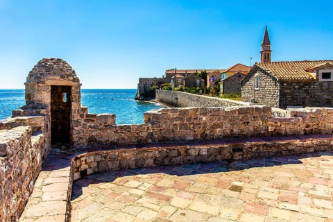 View from the walk on the old city wall