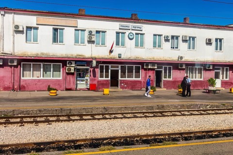 Railway station of the capital Podgorica