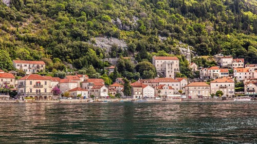 The former seafaring centre of Perast with its magnificent buildings and two beautiful offshore islands