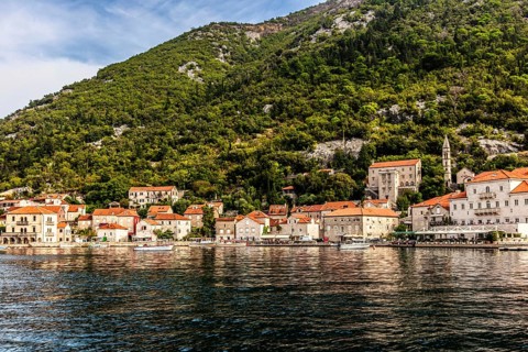 The former seafaring centre of Perast with its magnificent buildings and two beautiful offshore islands