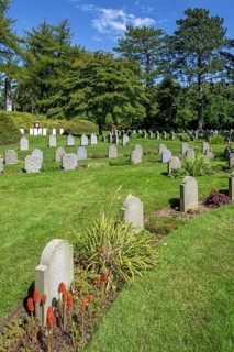 German WW1 graves at the St. Symphorien Military Cemetery