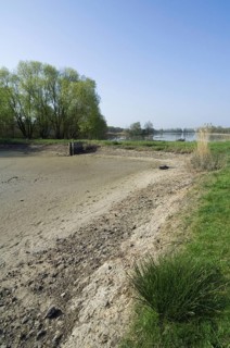 Drained lake
