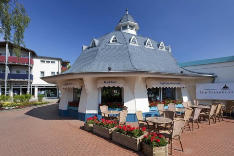 Terrace of restaurant at Boltenhagen