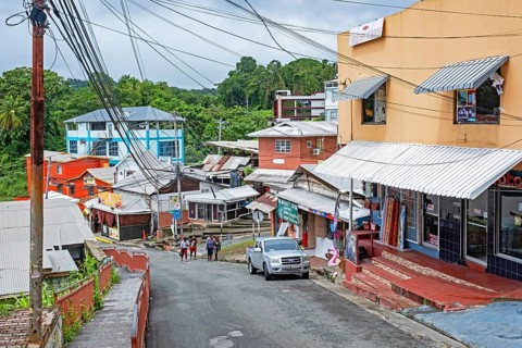 Streetscene showing shops at Scarborough