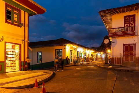 Colourful Paisa-style houses