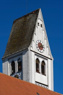 Church tower with clock