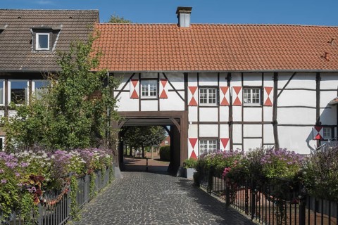 Castle mill with gatehouse