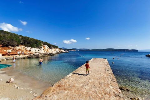 Small bay with jetty