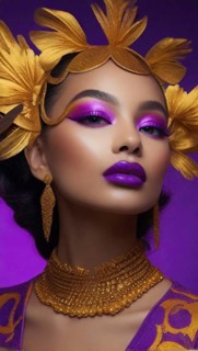 Digital render beauty potrait of latino Mixed-race female model