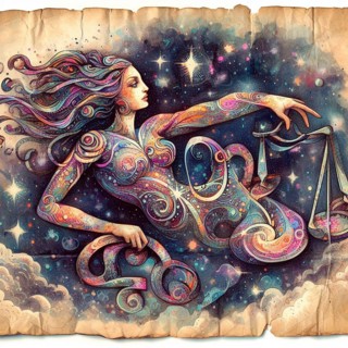 Libra scales and scorpion claws