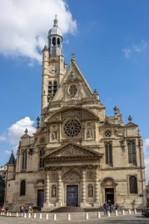 Saint-Etienne-du-Mont parish church on Place Sainte-Genevieve