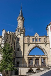 Entrance to the Hohenzollern Castle Sigmaringen