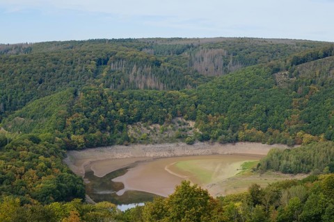 View from Forum Vogelsang IP of the Urftalsperre