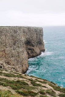 Sea cliffs along the north shore of Cape St. Vincent