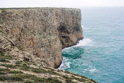 Sea cliffs along the north shore of Cape St. Vincent
