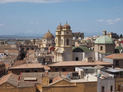 Aerial view of Cagliari