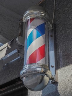 Barber pole sign
