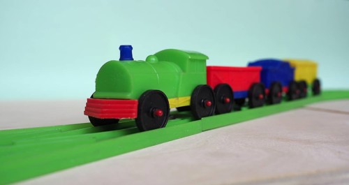 Toy train and railway